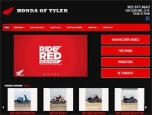 Tablet Screenshot of hondaoftyler.net